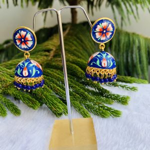 black-polish-navy-blue-jhumki-earrings-3-scaled